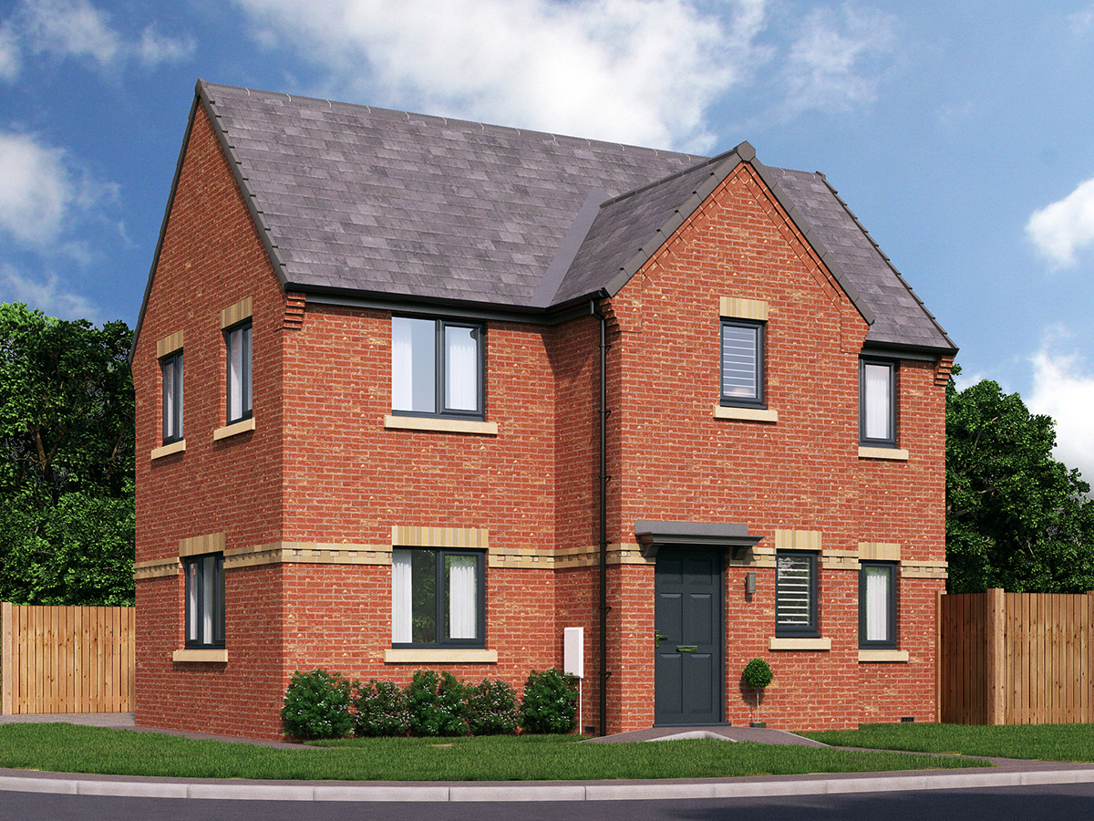 Flanshaw Way Three Bedroom Detached Home Full Brick Facade