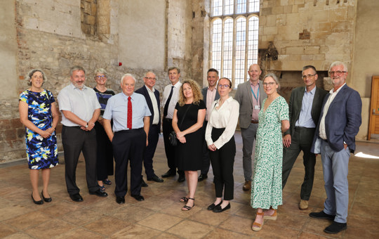Stonewater colleagues and partners at Manor Gardens site 